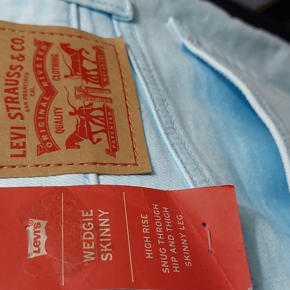 Levi's wedgie skinny jeans stonewash ice aqua - Picture 12 of 14